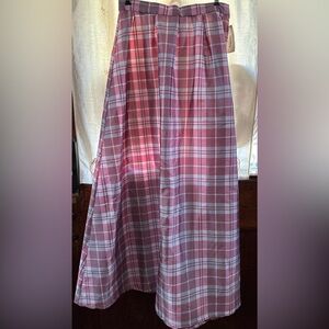 Shabby Apple Pink and Gray floor-length holiday party skirt size 10 new with tag
